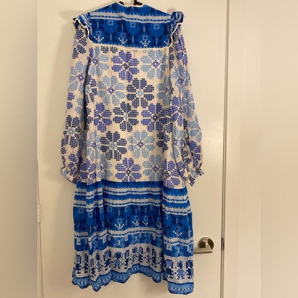 Fram Rio Stitched Flower Midi Dress - Picture 11 of 13